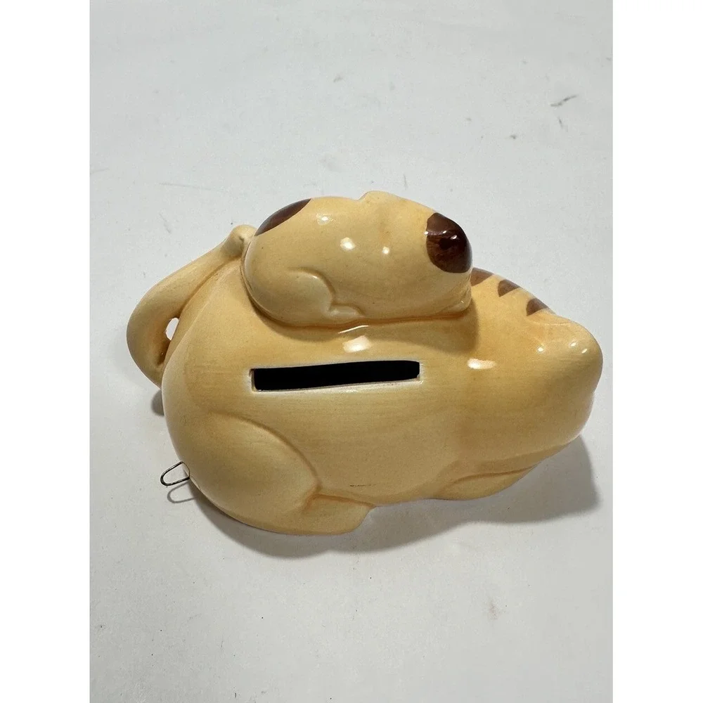 Vintage‎ Small Cat With Baby Coin Bank 3.5